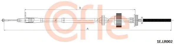 Трос ручника COFLE/TELCO 92.1E.LR002
