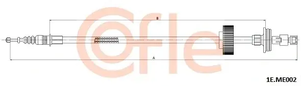 Трос ручника COFLE/TELCO 92.1E.ME002