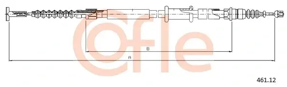 Трос ручника COFLE/TELCO 92.461.12
