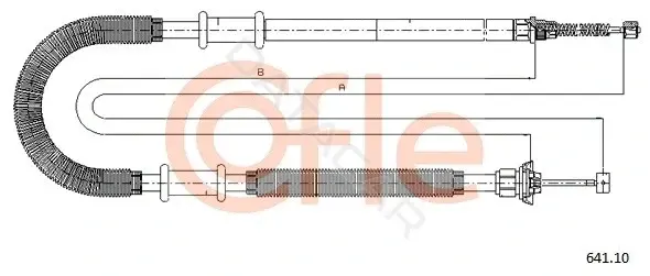 Трос ручника COFLE/TELCO 92.641.10