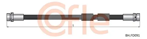 Тормозные шланги COFLE/TELCO 92.BH.FD091