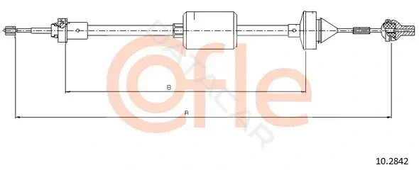 Трос сцепления COFLE/TELCO 92.10.2842