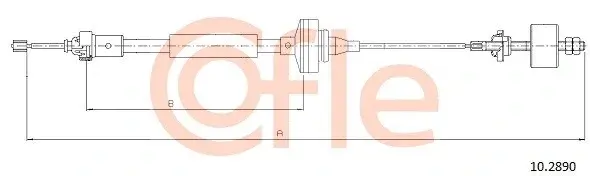 Трос сцепления COFLE/TELCO 92.10.2890