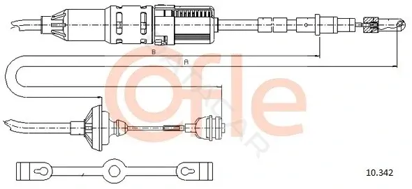 Трос сцепления COFLE/TELCO 92.10.342