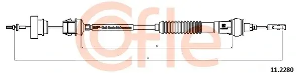 Трос сцепления COFLE/TELCO 92.11.2280