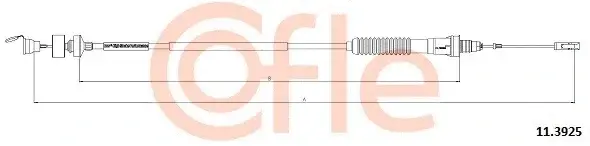Трос сцепления COFLE/TELCO 92.11.3925