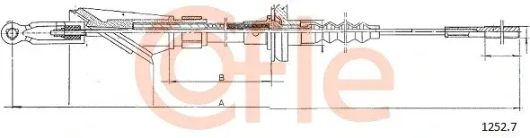 Трос сцепления COFLE/TELCO 92.1252.7