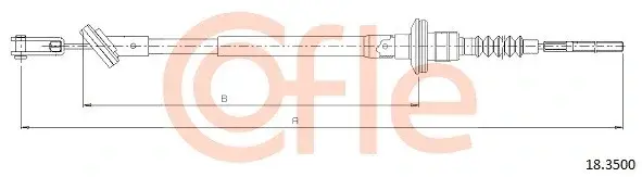 Трос сцепления COFLE/TELCO 92.18.3500