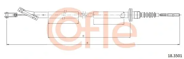 Трос сцепления COFLE/TELCO 92.18.3501