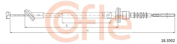 Трос сцепления COFLE/TELCO 92.18.3502