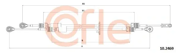 Трос КПП COFLE/TELCO 92.10.2469