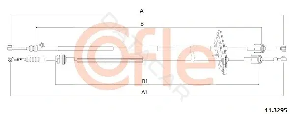 Трос КПП COFLE/TELCO 92.11.3295