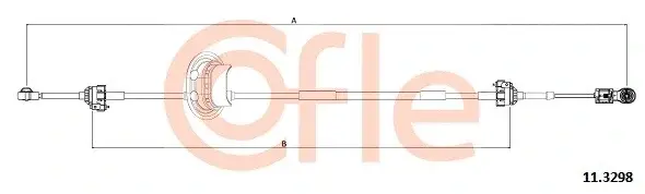 Трос КПП COFLE/TELCO 92.11.3298