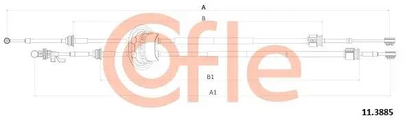 Трос КПП COFLE/TELCO 92.11.3885