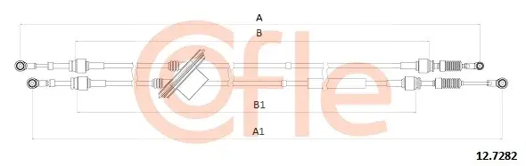Трос КПП COFLE/TELCO 92.12.7282