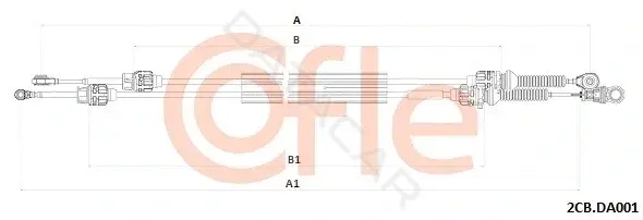 Трос КПП COFLE/TELCO 92.2CB.DA001