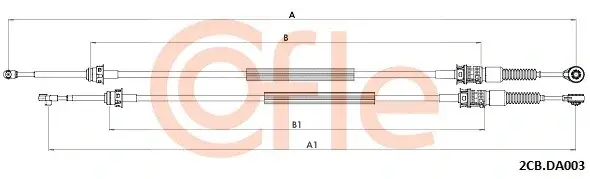 Трос КПП COFLE/TELCO 92.2CB.DA003