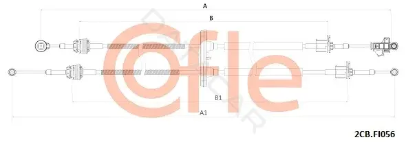 Трос КПП COFLE/TELCO 92.2CB.FI056