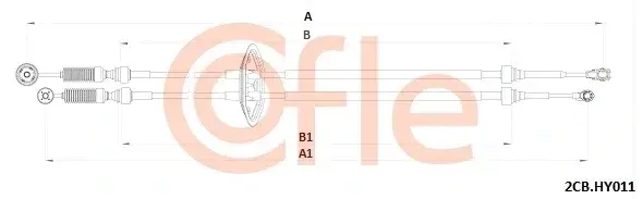 Трос КПП COFLE/TELCO 92.2CB.HY011
