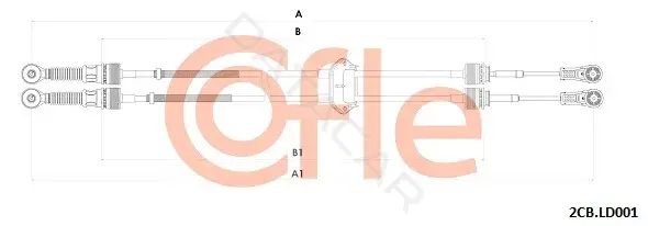Трос КПП COFLE/TELCO 92.2CB.LD001