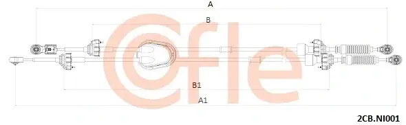 Трос КПП COFLE/TELCO 92.2CB.NI001