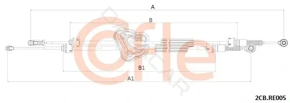 Трос КПП COFLE/TELCO 92.2CB.RE005
