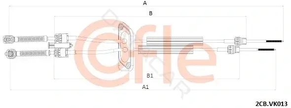 Трос КПП COFLE/TELCO 92.2CB.VK013