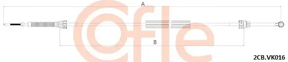 Трос КПП COFLE/TELCO 92.2CB.VK016