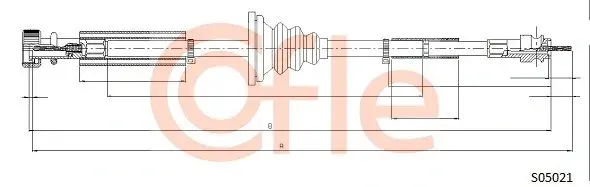 Трос спидометра COFLE/TELCO 92.S05021