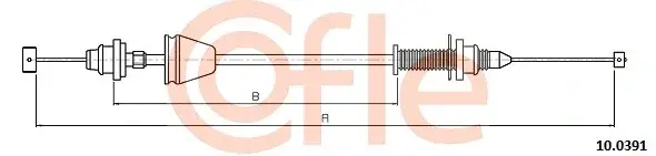 Трос газа COFLE/TELCO 92.10.0391