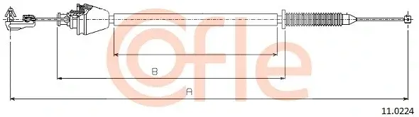 Трос газа COFLE/TELCO 92.11.0224