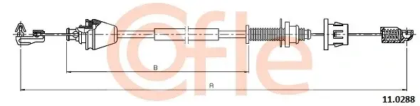 Трос газа COFLE/TELCO 92.11.0288