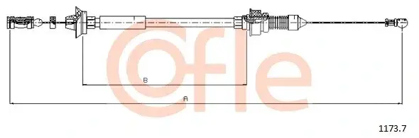 Трос газа COFLE/TELCO 92.1173.7