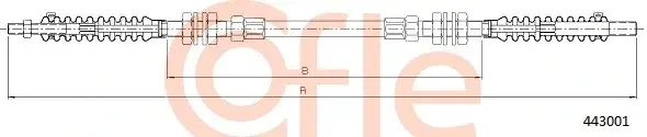 Трос газа COFLE/TELCO 92.443001