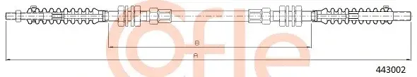 Трос газа COFLE/TELCO 92.443002