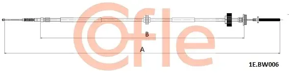 Трос ручника COFLE/TELCO 92.1E.BW006