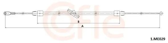 Трос ручника COFLE/TELCO 92.1.ME029
