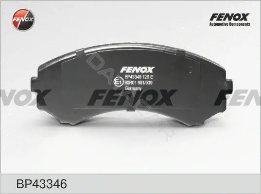 Тормозные колодки FENOX BP43346