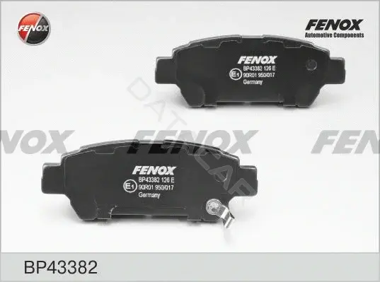 Тормозные колодки FENOX BP43382