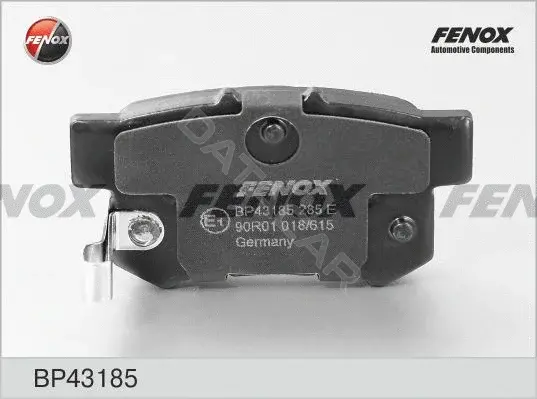 Тормозные колодки FENOX BP43185