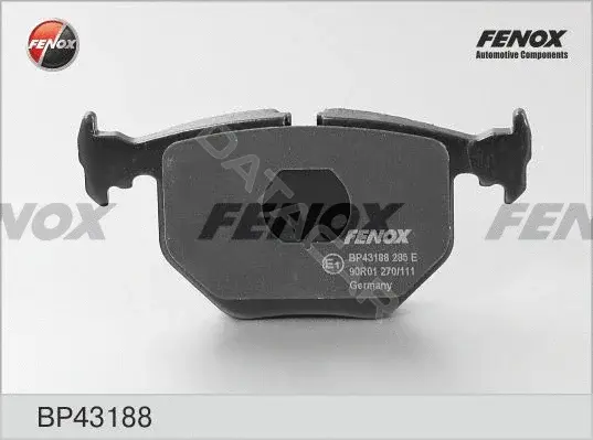 Тормозные колодки FENOX BP43188
