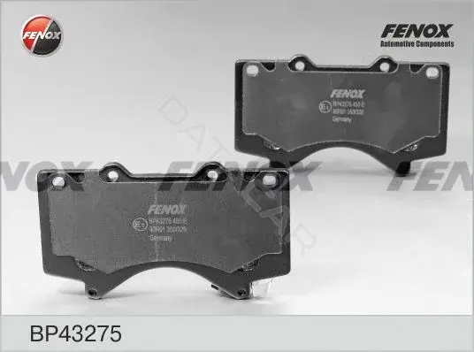 Тормозные колодки FENOX BP43275