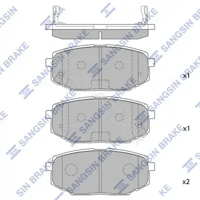 Тормозные колодки Hi-Q SP1185