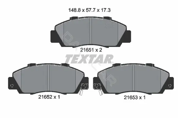 Тормозные колодки TEXTAR 2165101