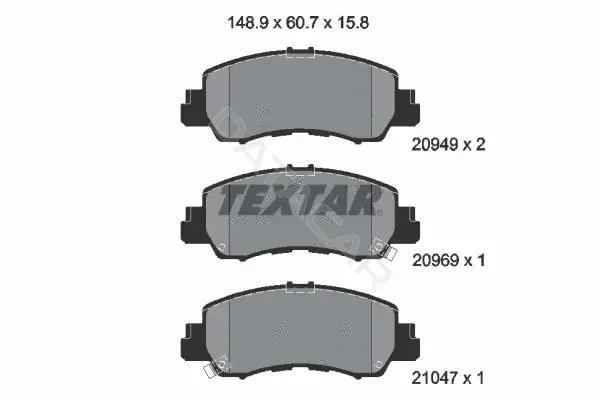 Тормозные колодки TEXTAR 2094901
