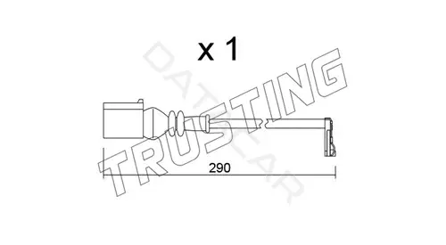Датчик износа тормозных колодок TRUSTING SU.365