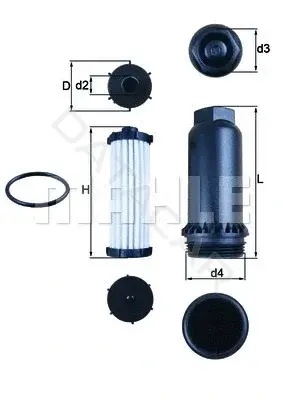 Фильтр масляный акпп KNECHT/MAHLE HX151KIT
