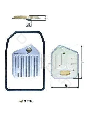Фильтр масляный акпп KNECHT/MAHLE HX163KIT