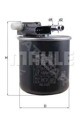 Топливный фильтр KNECHT/MAHLE KL911