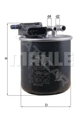 Топливный фильтр KNECHT/MAHLE KL949